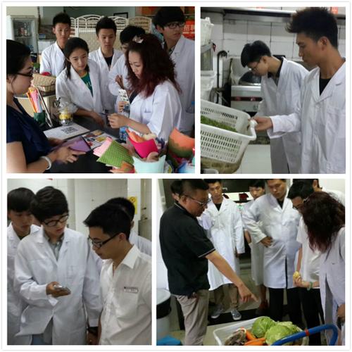 我校学生代表开展食堂卫生调研工作
